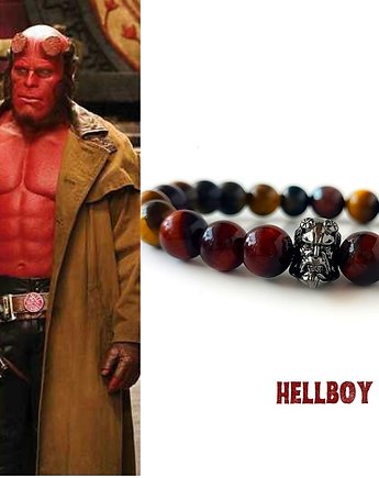 Bransoletka męska HELLBOY- bawole oko, sokole oko, tygrysie oko, ISSI Jewelry