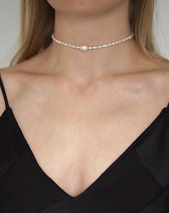 Choker BRIDE z pereł słodkowodnych, ZY.JEWELLERY