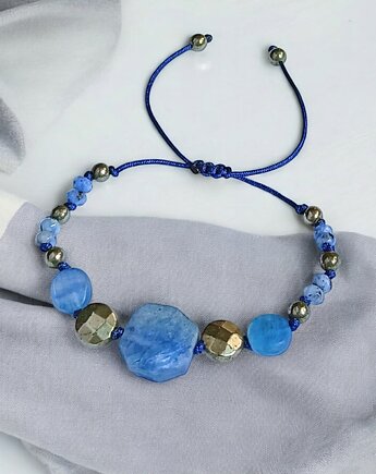 KONCENTRACJA, KREATYWNOŚĆ - kyanit, piryt - amulet, kaktusia