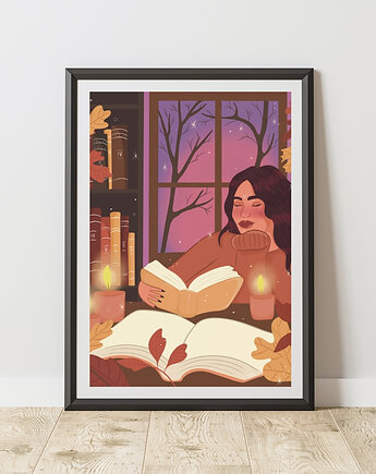 Plakat Cozy reading, Maya Design