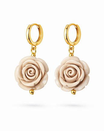 Kolczyki MOKAROSA srebro złocone- unikat, ISSI Jewelry