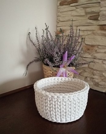 Koszyk ze sznurka bawełnianego 15cmx10cm, MISZ MASZ Dorota Tyszko
