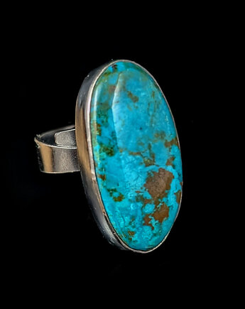 Pierścionek turkusowy szatukit, Pracownia Neores