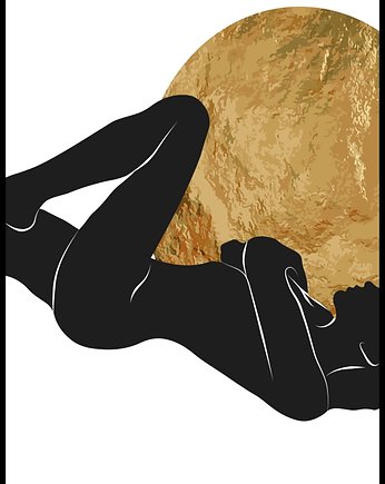 Plakat "Leżąca kobieta", Fotobloki and decor