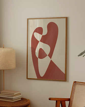 Plakat Red abstract no.1, Anna Szondelmajer