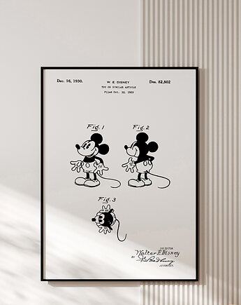 Plakat MICKEY MOUSE PATENT, muybien
