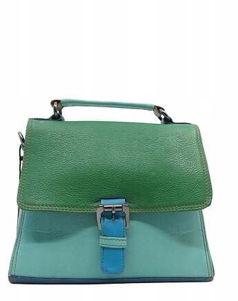 Torebka damska skórzana klasyczna ze skrawków wygodna rączka OLIVKA, Olivka Warsaw