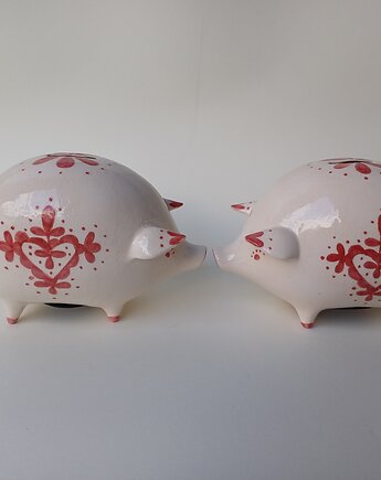 Ceramiczna świnka skarbonka, as ceramika