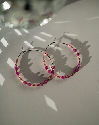 Kolczyki koła z koralików, Dwie Gliny