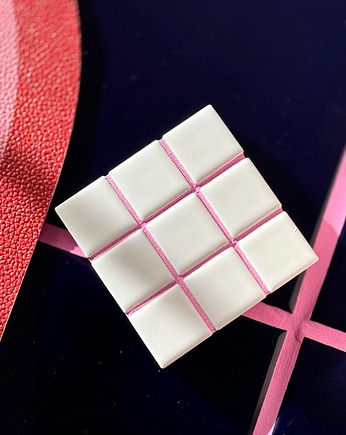 Mini biała podkładka mozaika, Pupo design