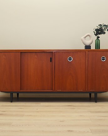 Sideboard tekowy, duński design, lata 70, produkcja: Dania, Przetwory design