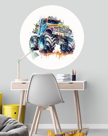 Naklejka Monster Truck A19, OKAZJE - Prezent na Baby shower