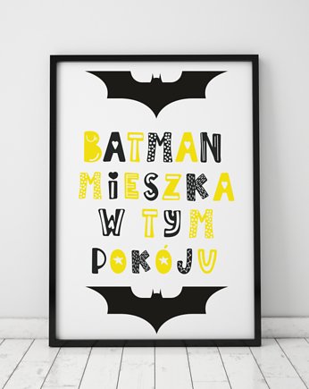 PLAKAT, OBRAZEK SUPERHERO Batman pokój, Dekoracjan