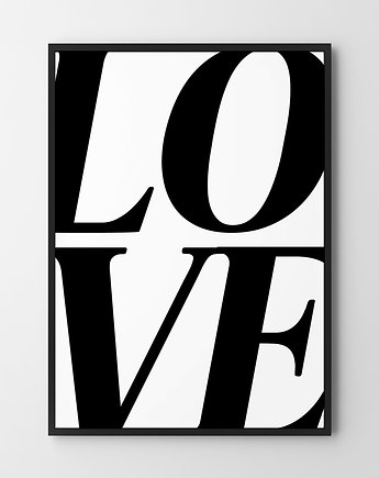Plakat Love napis, HOG STUDIO