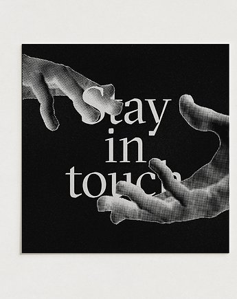 Stay in touch / Oryginalna grafika / poster print / Gicle, Alina Rybacka