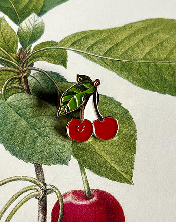 Pin Happy Cherry- Wiśnia- Czereśnia- Piny, BOSKE