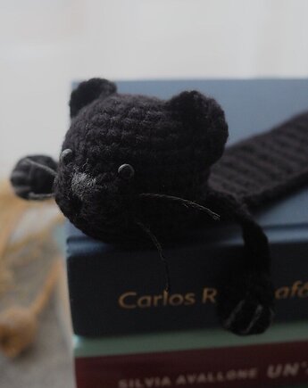 Zakładka do Książki Czarny KOTEK, wernika