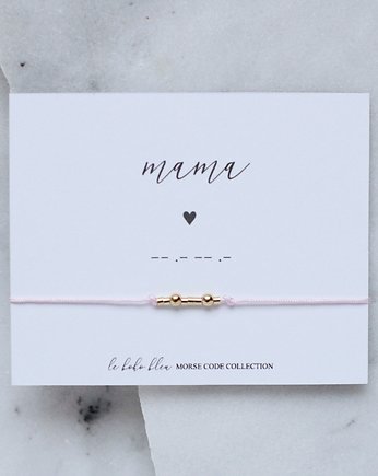 MAMA bransoletka z alfabetem Morse'a, Le Boho Bleu