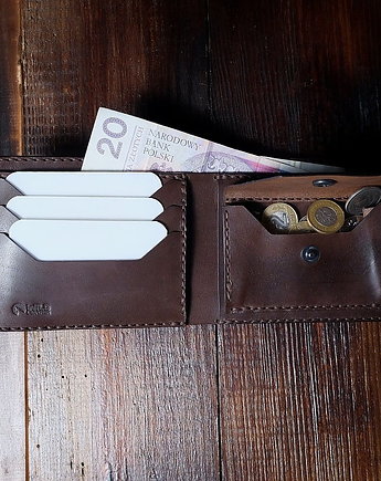 Męski portfel z naturalnej skóry  Poziomy 2, Wildleather