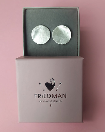 Kolczyki Plates - srebro 925, Friedman Jewelry