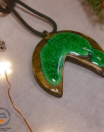 Wisior ,,kropelka", Dzika Ceramika