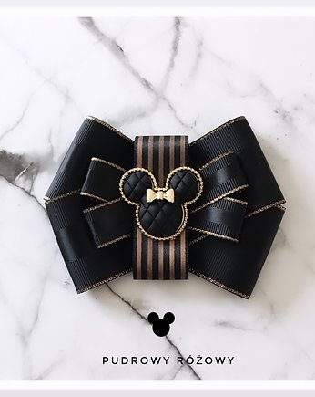 Czarna Brosza MICKEY   Hit! 1szt, Pudrowy Różowy