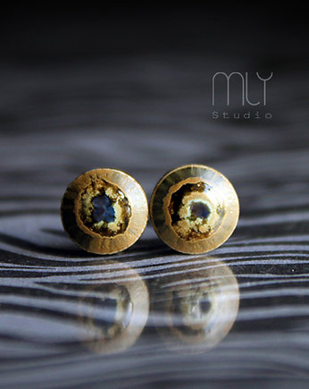 Kolczyki ceramiczne Mini Kosmiczne 6mm, Magda Łysiak