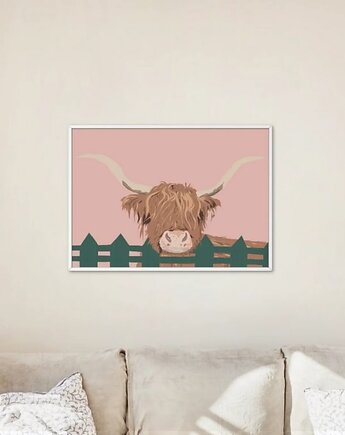 Krowa szkocka Wall Art, GG STORE