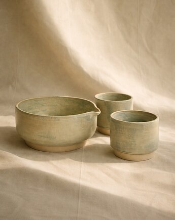 Zestaw do matchy - matchawan + czarki, Joanna Szewczuk