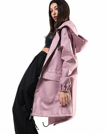 Kurtka ocieplana/ płaszcz typu parka dusty pink, REST Factory