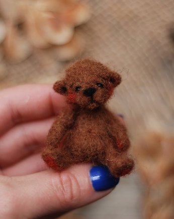 Miś Miniaturka- Brązowy, BoboLobo Handicraft