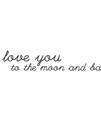 napis I love you , xwall