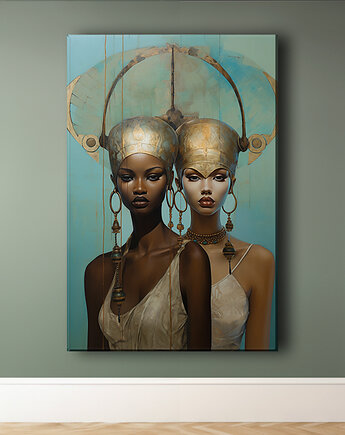 Oblicza Innych Wymiarów - Obraz na płótnie - Druk Blejtrama - Surrealizm #15, Black Sapphire Art