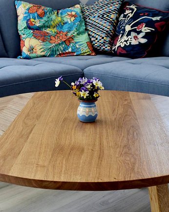 Stolik kawowy z mozaiką - Grand Vintage Oak, Lakefront Wood Co