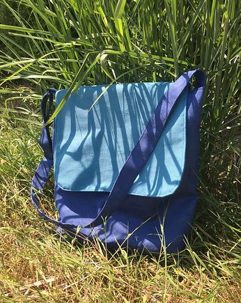 Duża listonoszka - kobalt, turkus, PRACOWNIA 166