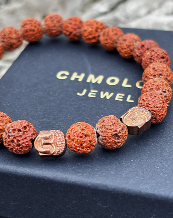 Bransoletka męska Lawa Budda, Chmolowska Jewellery