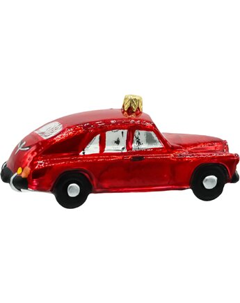 Bombka choinkowa: Retro Auto w czerwieni, Syn Bombkarza