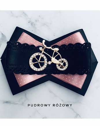 Brosza z Rowerem  NEW, Pudrowy Różowy