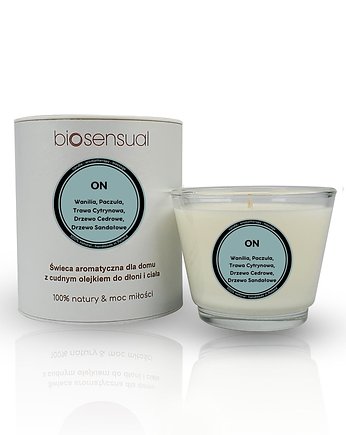 Świeca do masażu i aromaterapii ON 80g, Biosensual
