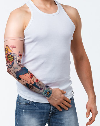 Rękawek z tatuażem SKULLGIRL (unisex), dirrtytown clothing
