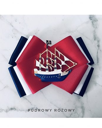 Brosza Marynarska MARINE  NOWOŚĆ!, Pudrowy Różowy