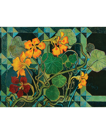 Kartka Premium - Stanisław Wyspiański "Nasturcje", Galeria LueLue