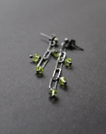 Asymetryczne kolczyki limonka, fado