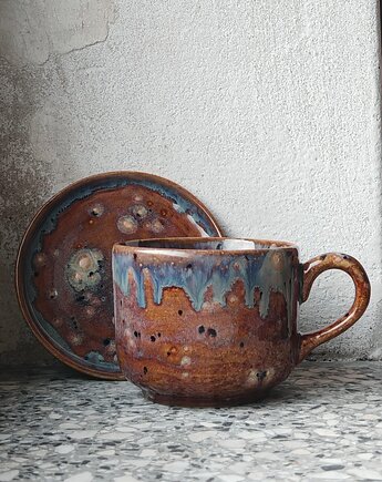 Kubek z talerzykiem, MOM S HANDMADE