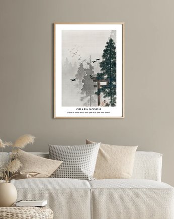 PLAKAT japoński, japandi dekoracja, obraz, black dot studio