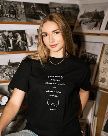 Koszulka czarna "Good things..", Galeria LueLue