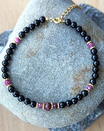 Bransoletka turmalinowa z rubinami, Studio Gazela