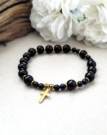 RÓŻANIEC na rękę z kamieni naturalnych, Seylla pracownia