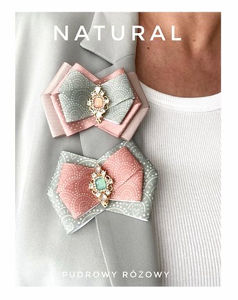 Brosza z kolekcji NATURAL  New, Pudrowy Różowy