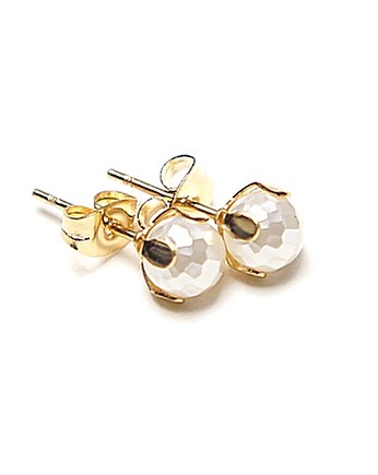Dots - pearls white /alloys collection/ - sztyfty, KiKa pracownia